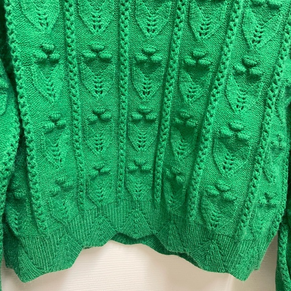 NWT Cider Green Knit Sweater - Picture 4 of 9